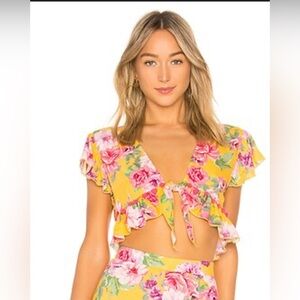 Lovers and friends Waves For Days Crop Top